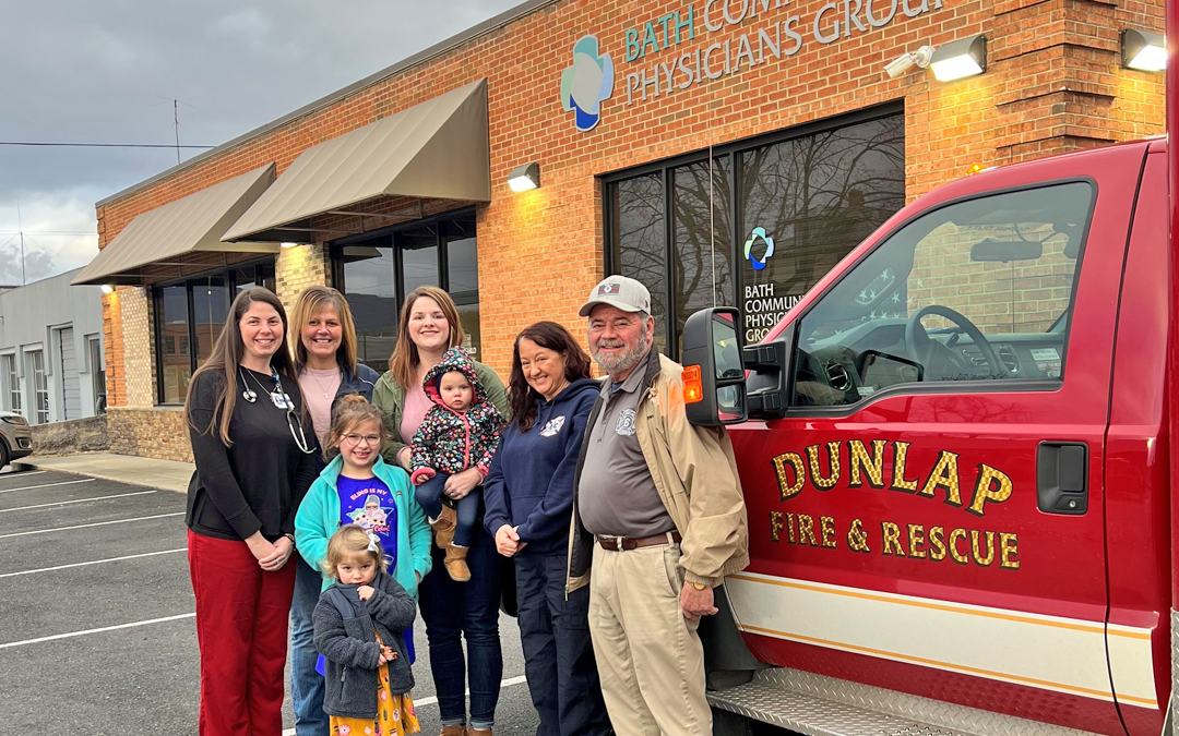 Bath Community Hospital Recognizes Dunlap Volunteer Fire and Rescue for Life Saving Transport